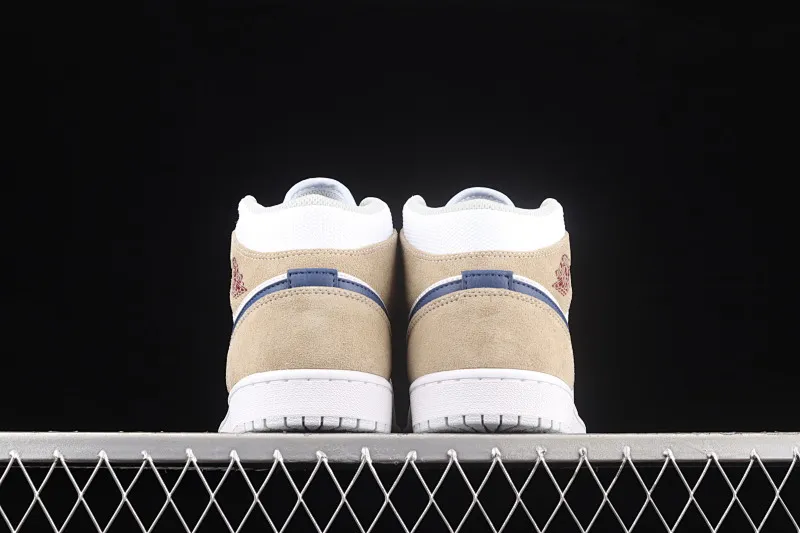 All categories Air Jordan Jordan series basketball shoes Air Jordan 1 Mid Air Jordan 1 Mid AJ1 Joe 1 linen cream mid-cut cultural basketball shoes DO6726-100